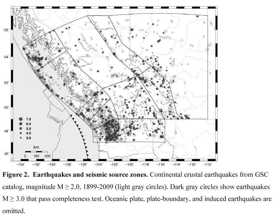 Use earthquake statistics and assumption