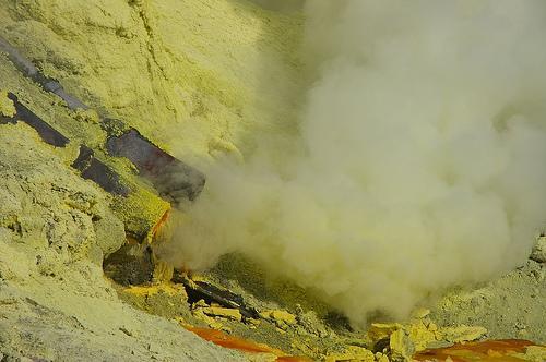 Example #3 Hydrogen sulfide, which smells like rotten eggs, is found in volcanic gases.
