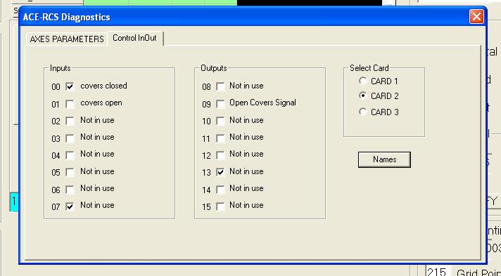 Page 12 of 30 Setup Control Card Low Level Command