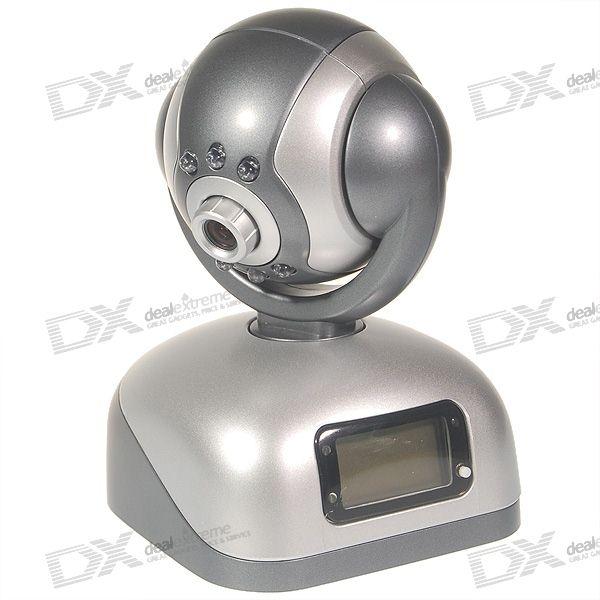 Remote working IP camera Images access and control via web Pan: 180º Tilt: 120º Automatic infrared Led,s