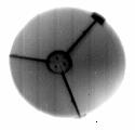 Figure 6. Pupil view of the sky at 8.6 µm with the FORCAST collimator mirror deliberately tipped to view the sky directly with the SOFIA tertiary mirror.