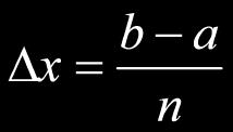 Riemann Sum Notation The following notation is used when discussing Riemann sums and approximating areas.