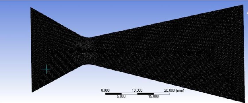 In this work a comprehensive simulation of a flow in a typical supersonic converging-diverging nozzle has been reported.