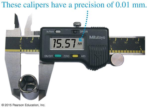Measurements and Significant Figures When we measure any quantity we can do so with only a certain precision.