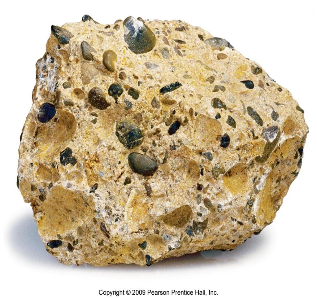 Conglomerate and breccia Both are composed of