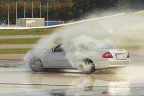 Rain To reduce the risk of aquaplaning on wet