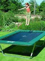 3. (15 points) The photo at the right shows a six-year old child bouncing on a trampoline. The trampoline basically acts like a spring, catching the child, storing its energy, and returning it.