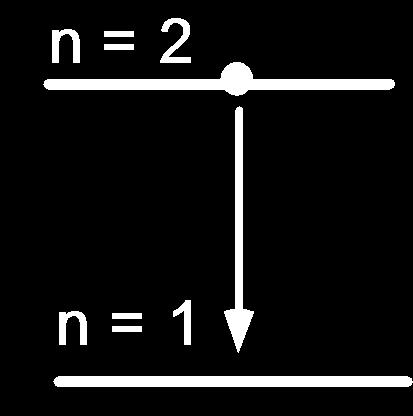 18 x 10-18 J [(1/1 2 ) - (1/2) 2 ] = -1.