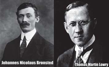 BrønstedLowry Acids and Bases In 1923, a pair of scientists, J.N. Brønsted and T.M. Lowry expanded the definitions of acids and bases.