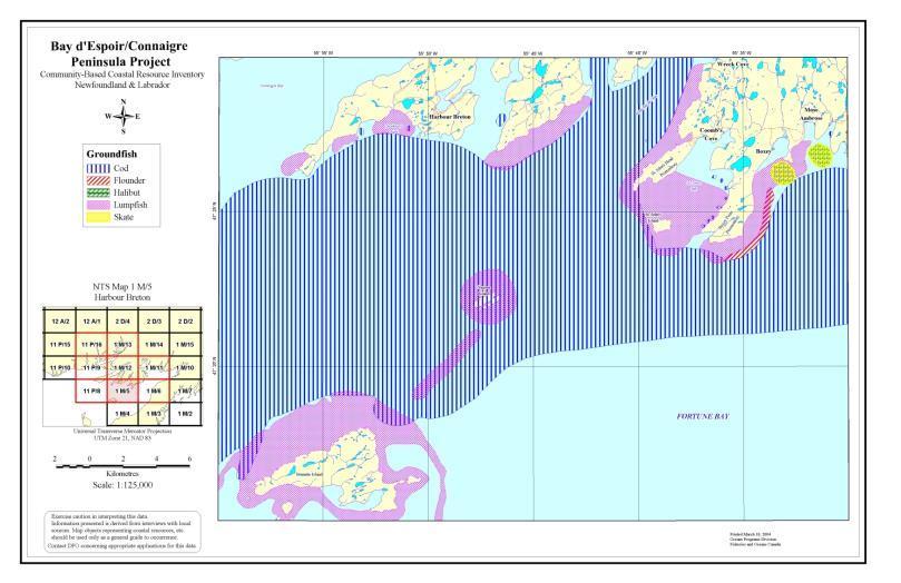 entire DFO NL Region This is a spatial database collected through interviews with local