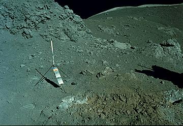 Astronauts found a pyroclastic deposit on the Moon at the Apollo 17 landing site.