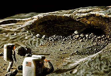 A key scientific task when people live and work at a lunar base will be field geology The real