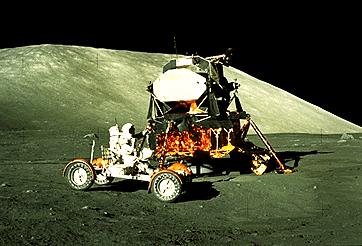 Driving the Lunar Roving Vehicle, Astronaut