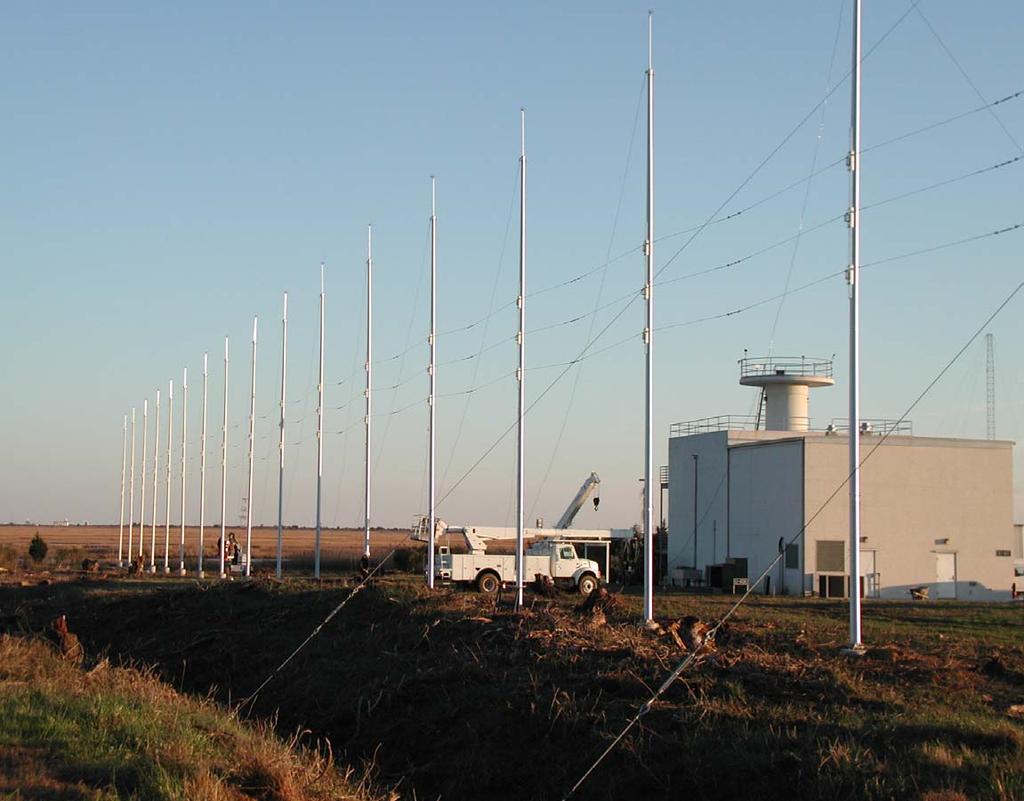SuperDARN-Storms New Technologies--Antenna This photo on 3 December 2004 shows fully erected