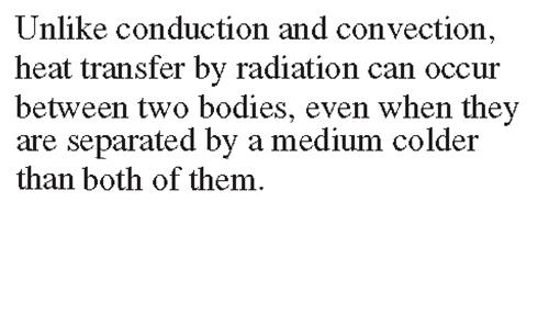 Radiation originate due to emission of matter and its subsequent transports does not required any