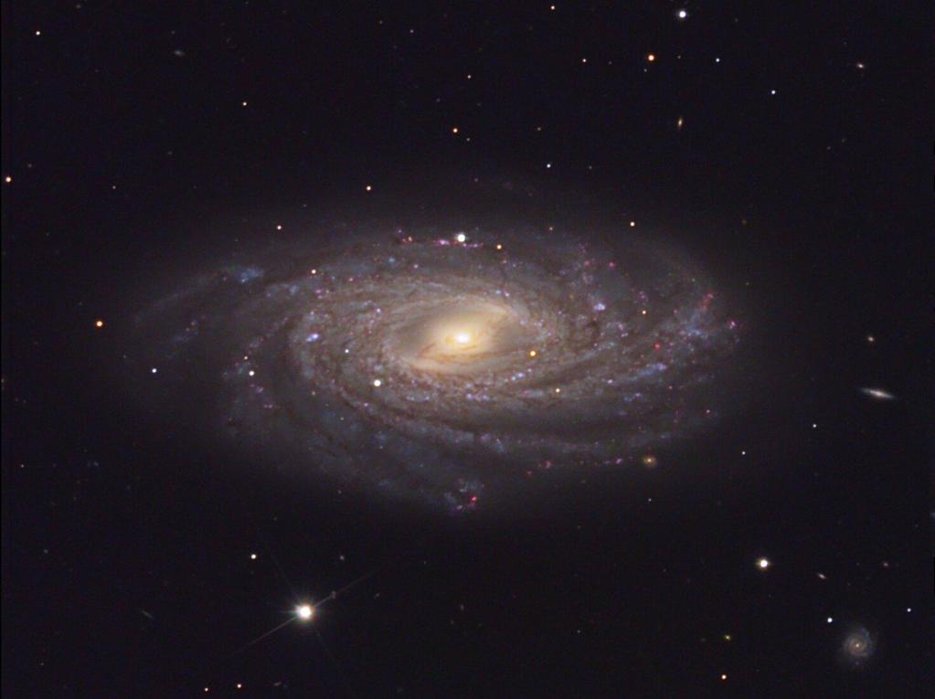 Características de la Vía Láctea La Vía Láctea es una galaxia espiral barrada con un disco de 30 kpc de diámetro, un núcleo con una barra de 4