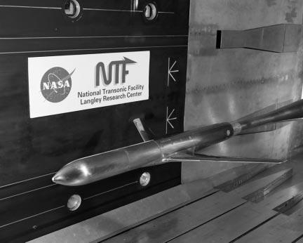 (a) Model installed in the NTF test section. Figure 2.