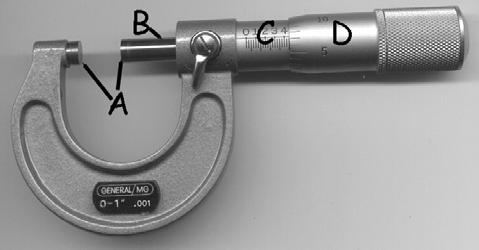 THE MICROMETER QUIZ Directions: Answer each of the following questions. This is an open booklet quiz, you may look back in the booklet as often as you like.