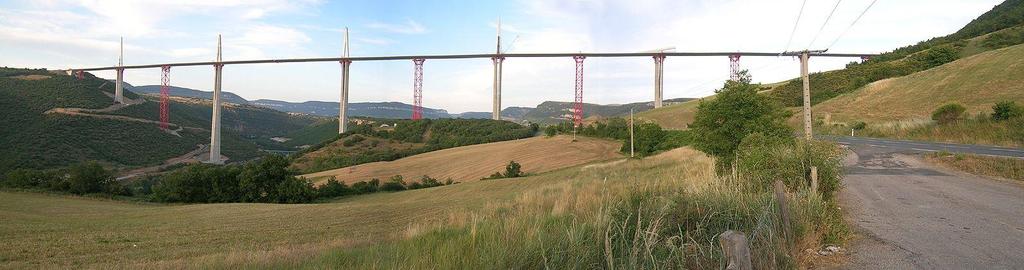 Pier Foundations for Bridges Millau Viaduct in France (2005) Cable-stayed