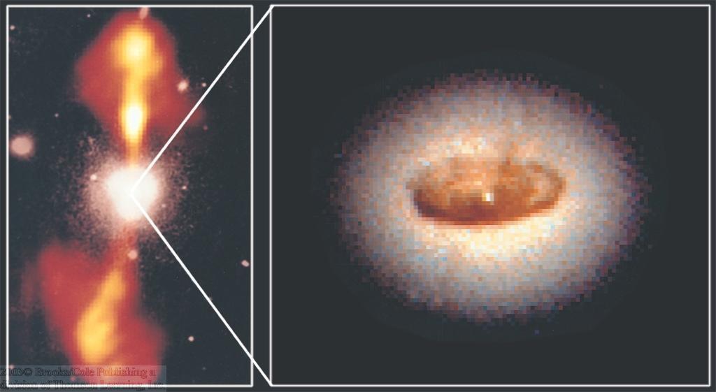 Evidence for Black Holes in AGNs NGC 4261: Radio image reveals double-lobed jet structure;