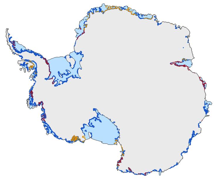 Antarctic Grounding Line Product MEaSUREs Antarctic Grounding Line from Differential Satellite Radar Interferometry, V 2 Link http://nsidc.
