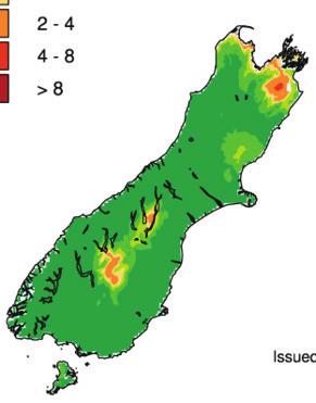 New Zealand Seasonal Fire Danger Outlook 2017/18 ISSUE: South Island, March 2018 Current fire danger situation & outlook: Looking back at February, it was a very unsettled month.