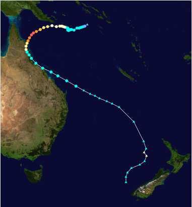Major historical hydrometeorological disasters Ex-Tropical Cyclone Ita.
