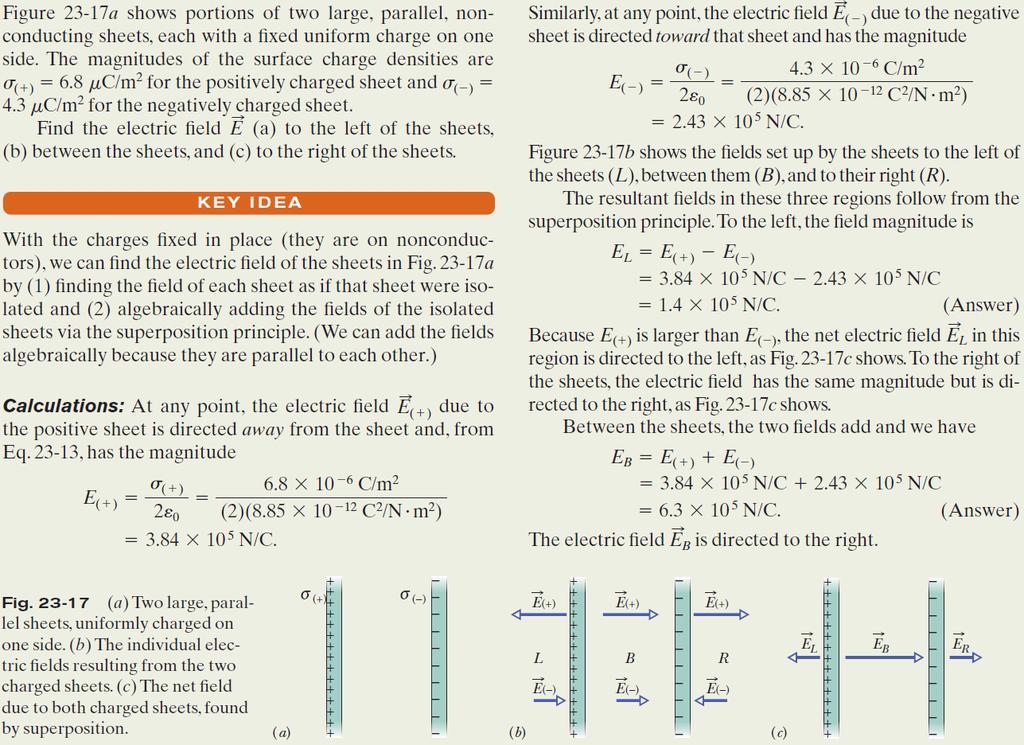 23-8 Applying Gauss Law: Planar
