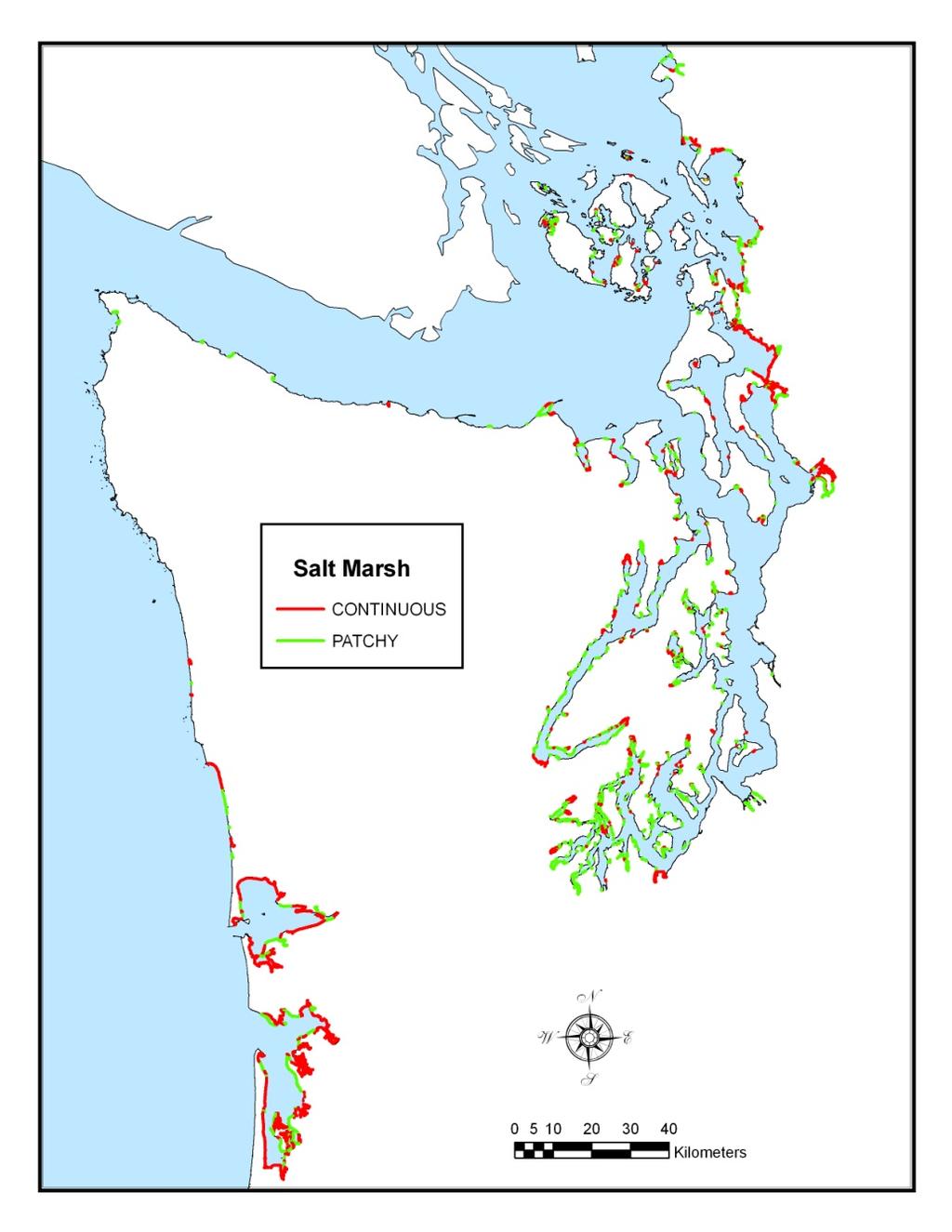 Habitat Capability Modeling Regional Applications Washington State ShoreZone 4,936 km of mapped shoreline 1,536 km