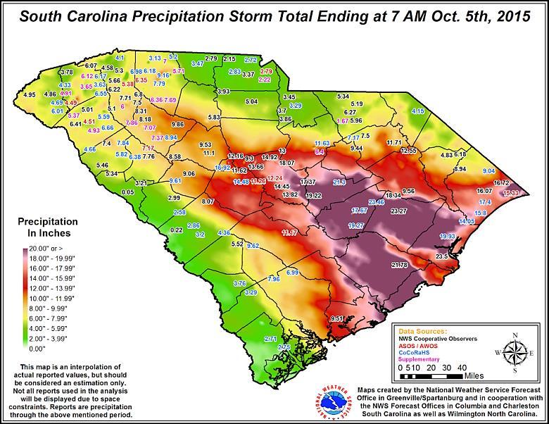 South Carolina Floods SA Event Impacts Department of