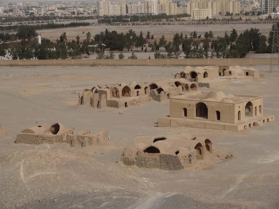 49 Figure 3.43: Abandoned domed houses near Yazd, Iran. Domes raise the height of a room and provide space for the lighter warmer air above the height where people are.