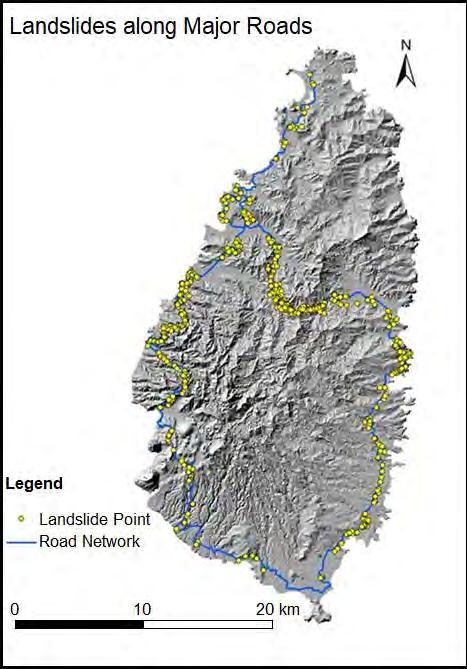 Figure 5-6 Landslide density