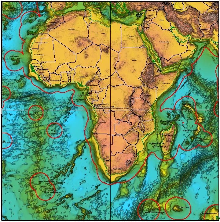 African UNCLOS A76 Summary (38 Coastal States 2 Overseas Holder Territories) Northwest Quadrant Limits & Boundaries; 141 Maritime Boundaries 49 Agreed / Treatied 92 Un-resolved / In-dispute 65.