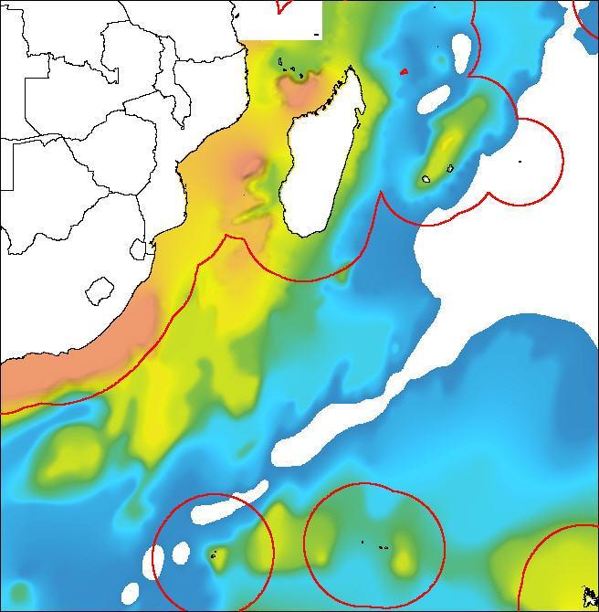 Gas Discovery (Mozambique 2010) (1465 meters water depth) France (Reunion) Total ~ 66,592km2 Mauritius Mauritius (3 Areas) (2 Areas ~ Some Joint) Total ~