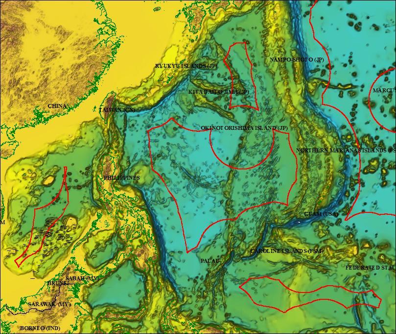 Asian UNCLOS A76 Summary (Eastern Quadrant) South Korea ~ 18,636 km2 South Korea & Japan (JDA) ~ 18,636 km2 Liwan 3-1 Oil & Gas Discovery (China
