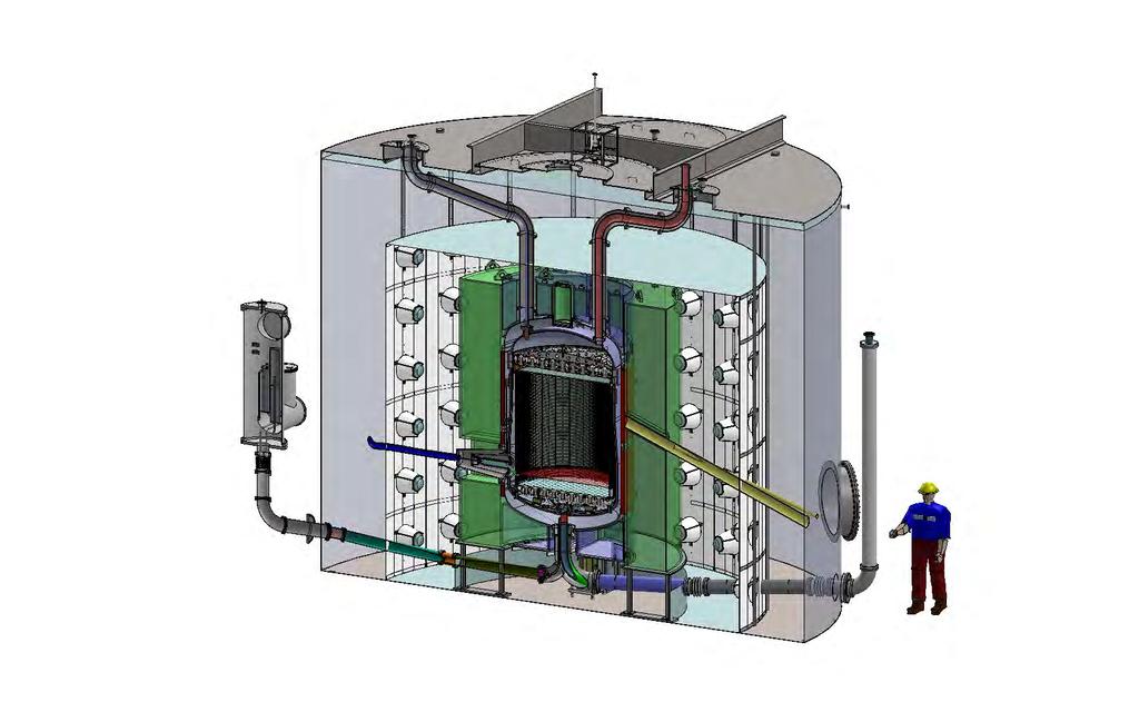 water tank Liquid Xe heat exchanger