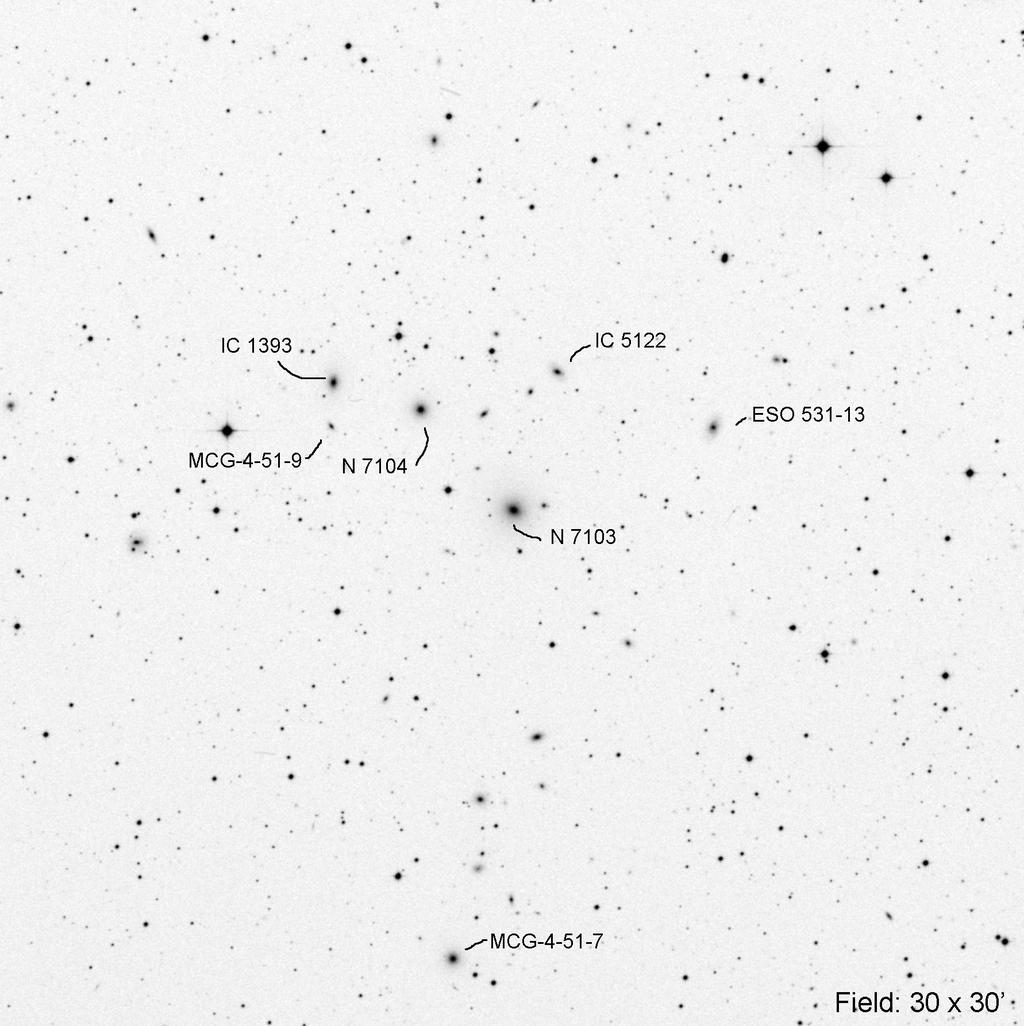 GC 7103 (Capricornus) RA Dec Mag1 # of galaxies 21 39 51.