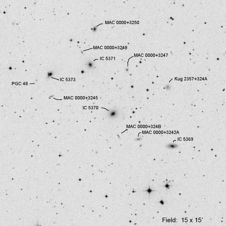 IC 5370 (Andromeda) RA Dec Mag1 # of galaxies 00 00 09.