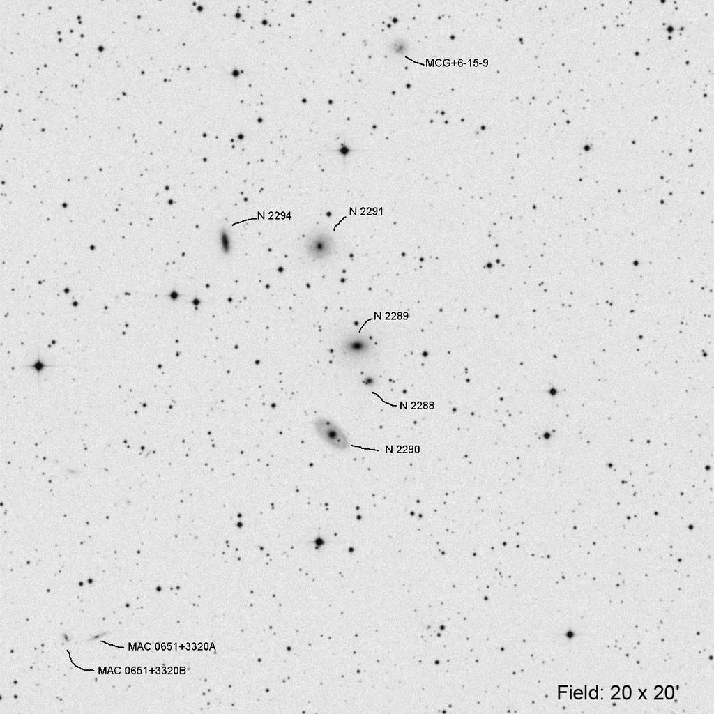 GC 2289 (Gemini) RA Dec Mag1 # of galaxies 06 50 53.