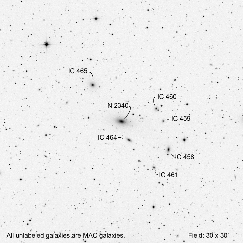 GC 2340 (Lynx) RA Dec Mag1 # of galaxies 07 11 10.