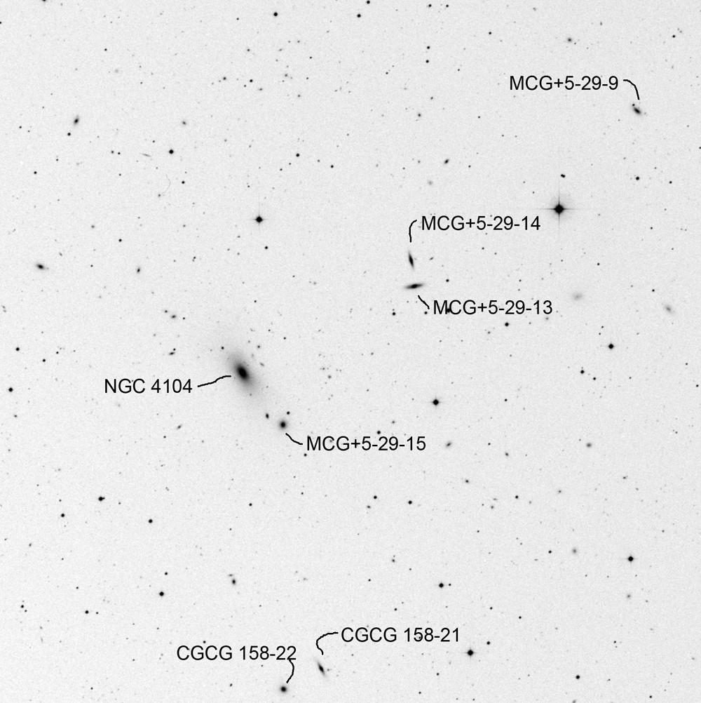 GC 4104 (Coma Berenices) Other ID RA Dec Mag1 # of galaxies MKW 4s 12 06