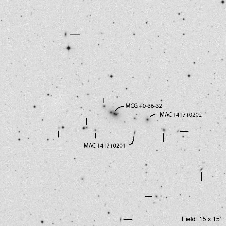 MCG +0-36-32 (Virgo) Other ID RA Dec Mag1 # of galaxies MKW 6 14 17 35.