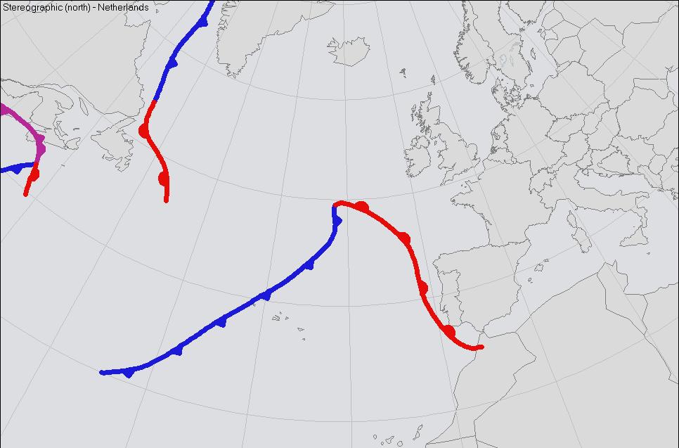 Automatic fronts Goal: Draw significant frontal systems automatically on a weather map.