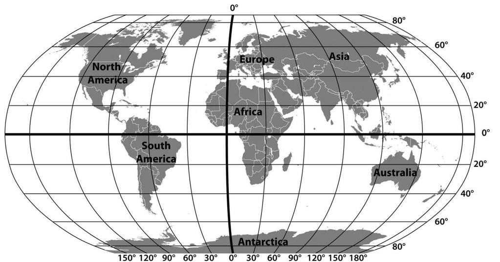 ABSOLUTE LOCATION The precise location of any place on Earth can be found using
