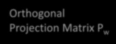 Orthogonal Projection Matrix Orthogonal projection operator is linear.