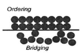 Lee et al. (2007) and Santamarina & Cho (2004) explain mica effect on the sand behavior with ordering and bridging concept (Figure 3 and Figure 4).