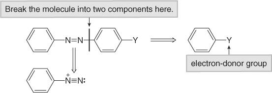 81 Coupling Reactions of Aryl Diazonium Salts This reaction is another example of electrophilic aromatic substitution, with the diazonium salt acting as the electrophile.