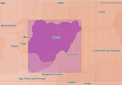Polygon Example: Nigeria Onshore and EEZ Rectangular Bounding Box 11 geodetic datums 13 Projected CRS* 25