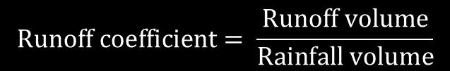 Mean event runoff coefficient Runoff Coefficients 1.0 0.8 0.6 0.4 0.2 0.
