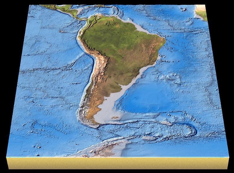 Why is South America Lopsided Observe the features around South America